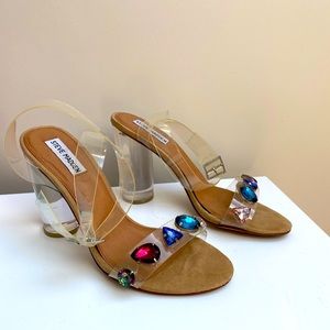Steve Madden Gemstone Crystal Heel Sandal